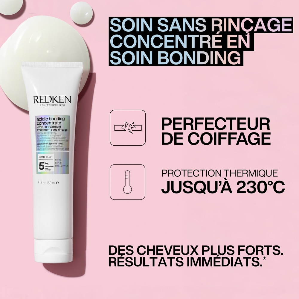 Redken Acidic Bonding Concentrate Soin sans-rinçage embellisseur et protecteur pour tous types de cheveux