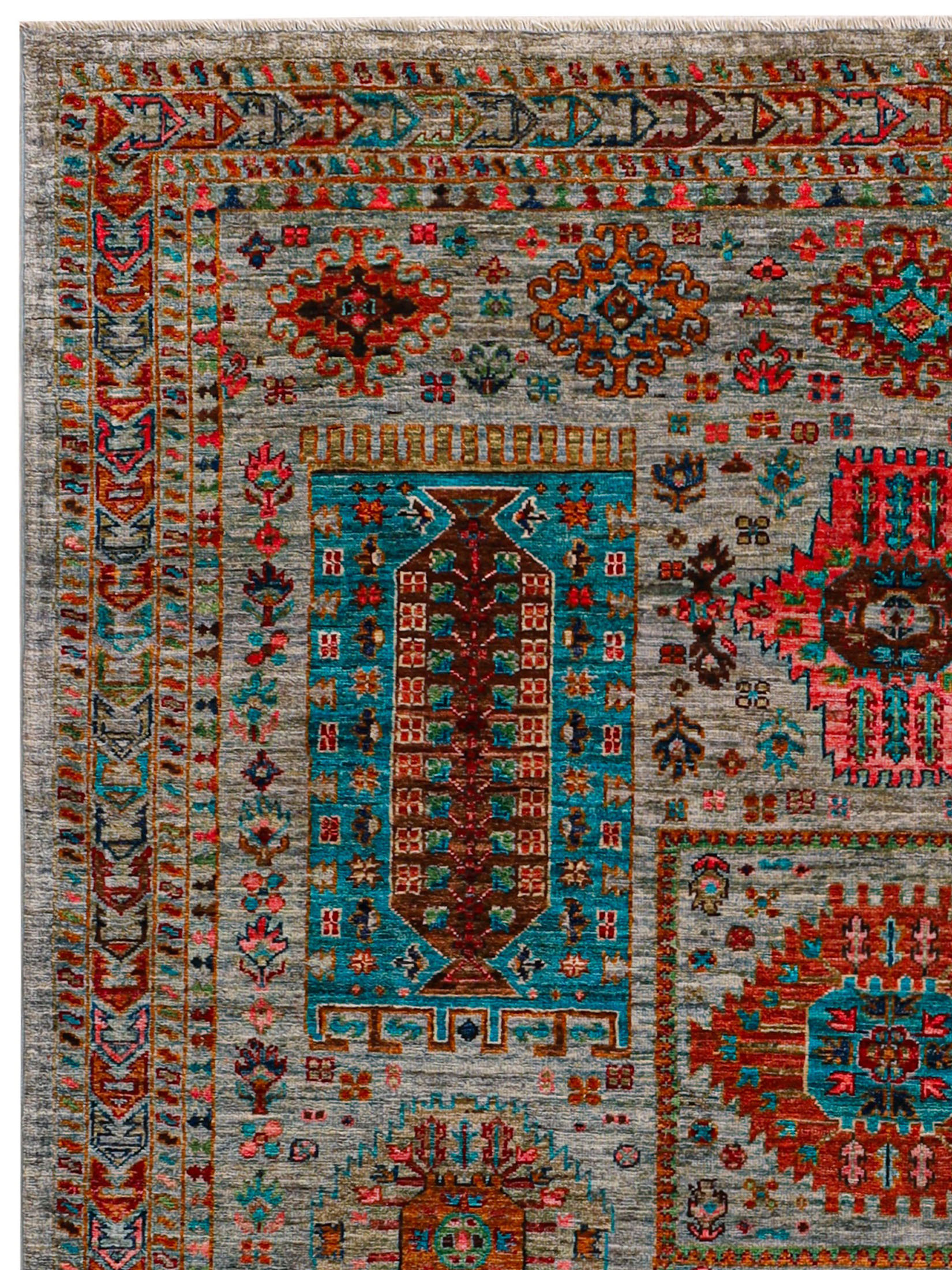 Kazak Ghazni ca. 172 x 244 cm, Unikat / Einzelstück