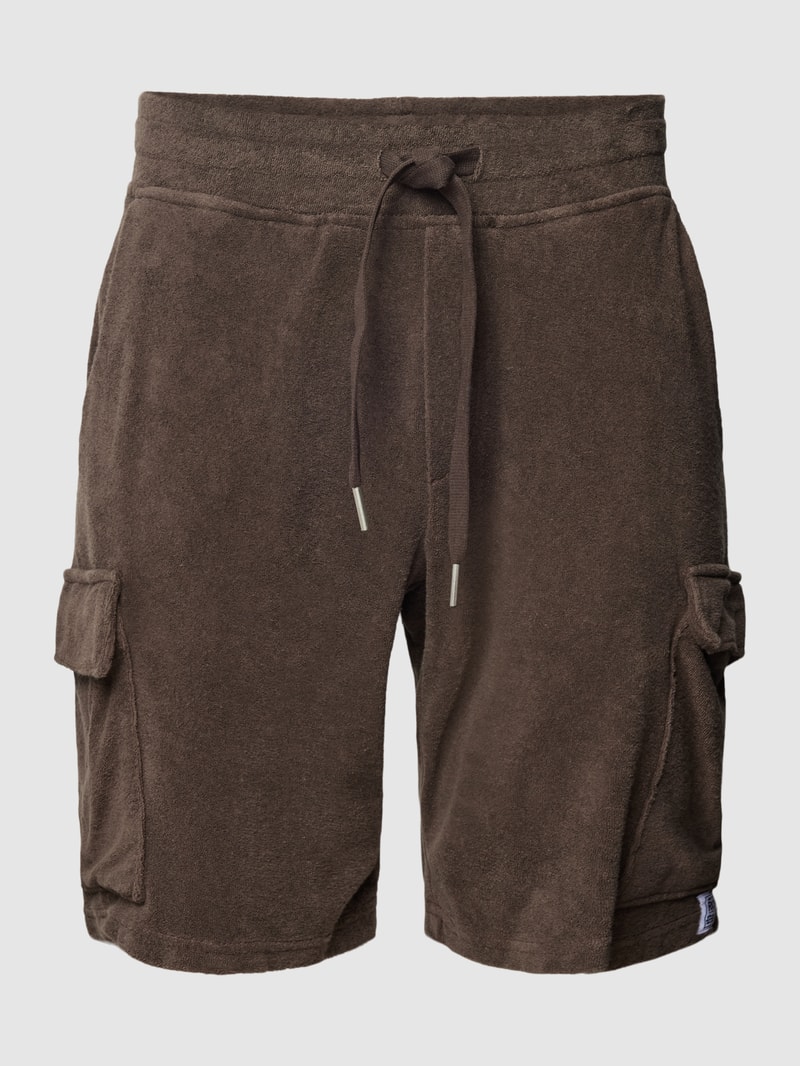 Shorts mit Cargotaschen in mittelbraun
