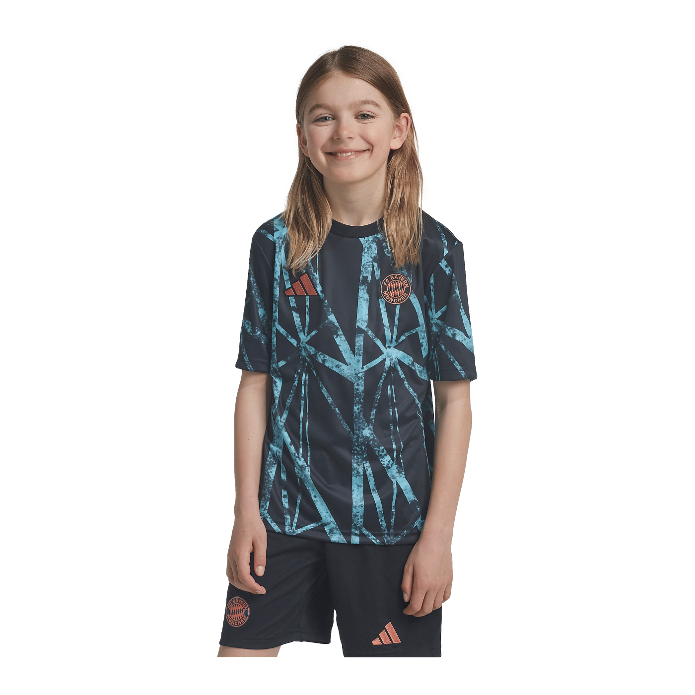 adidas FC Bayern München Prematch Shirt 2024/2025 Kids Schwarz