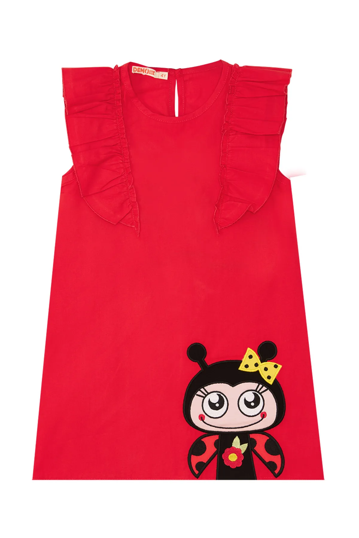 Denokids  Mädchenkleid mit Rüschenvolant