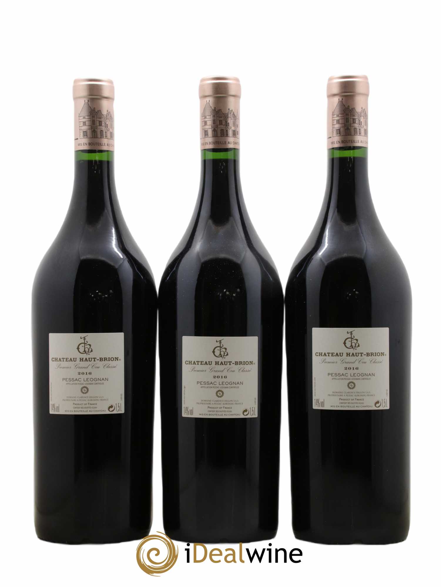 Château Haut Brion 1er Grand Cru Classé  2016 - Lot de 3 Magnums