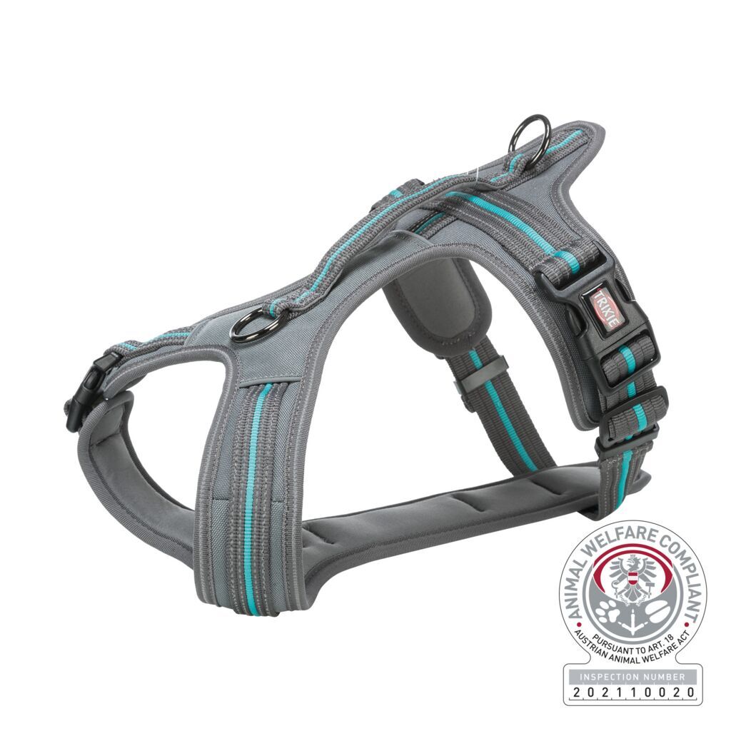 Trixie Hundegeschirre Trixie Fusion Touren-Geschirr graphit / ozean L-XL