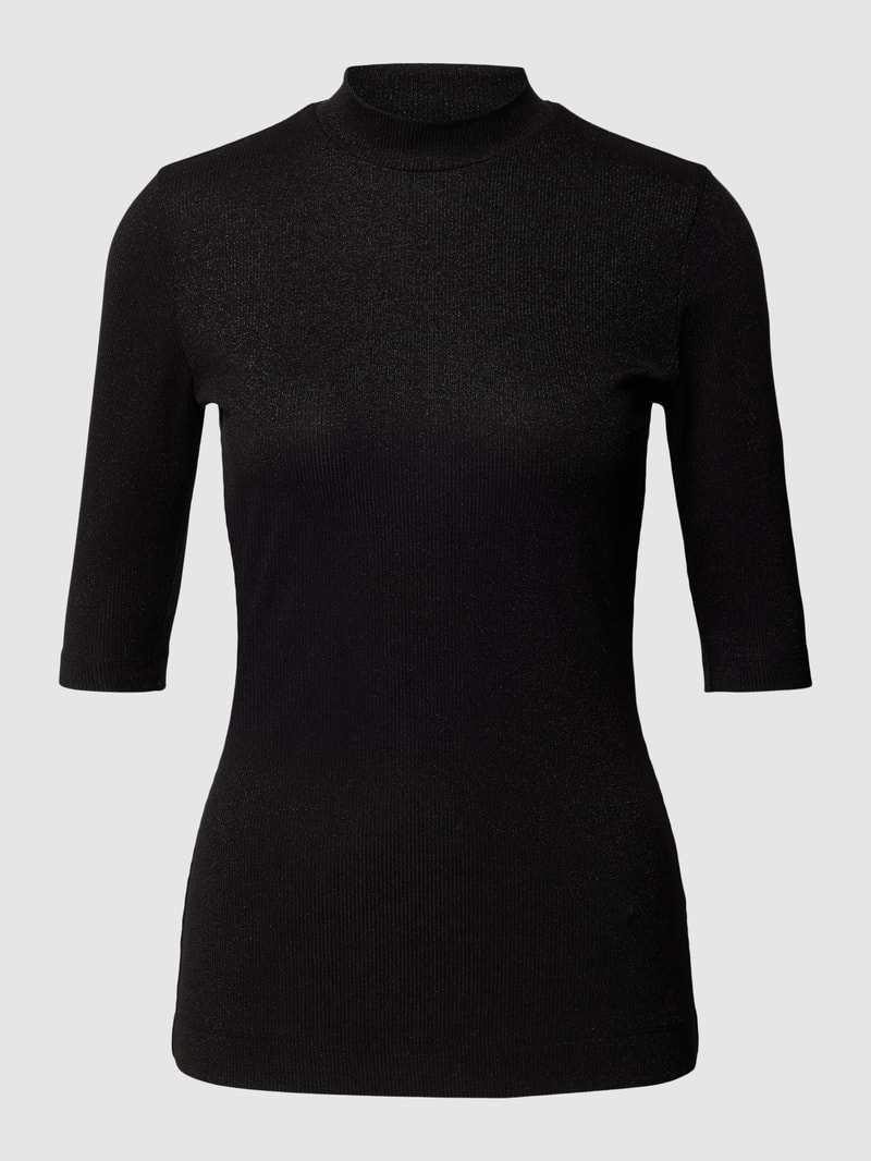 T-Shirt mit 1/2-Ärmel in schwarz