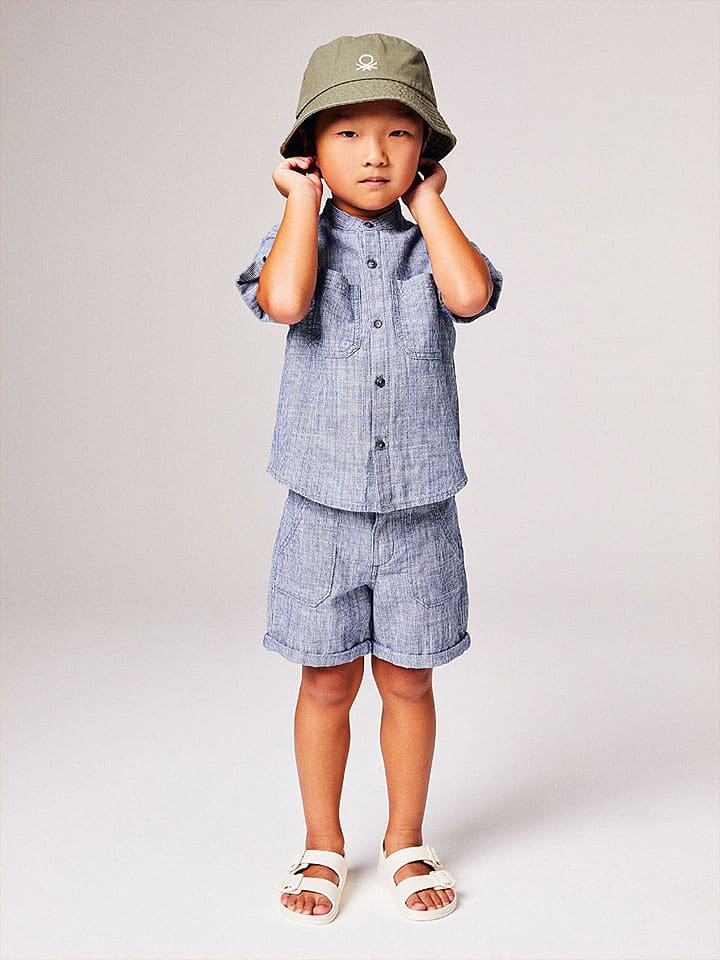 Benetton Shorts in Blau günstig kaufen