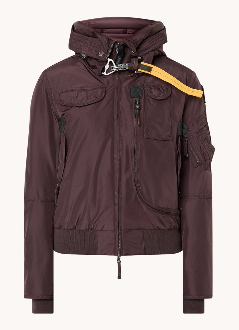 Blouson aviateur matelassé en duvet Parajumpers Gobi avec capuche