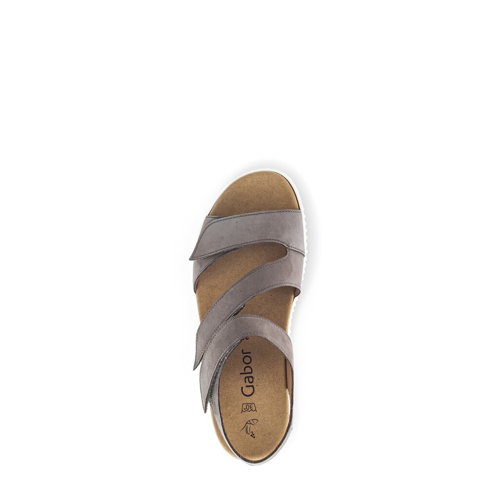 Gabor fashion Plateau Sandale grau