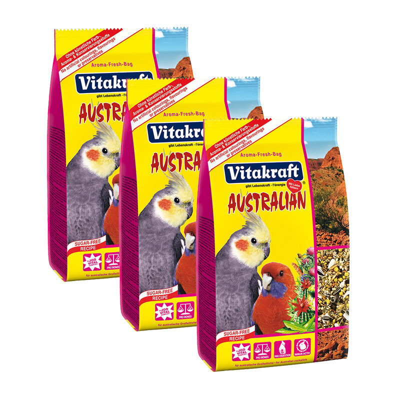 Vitakraft Hauptfutter Vitakraft Heimatfutter Australian Nymphensittich 3x750 g