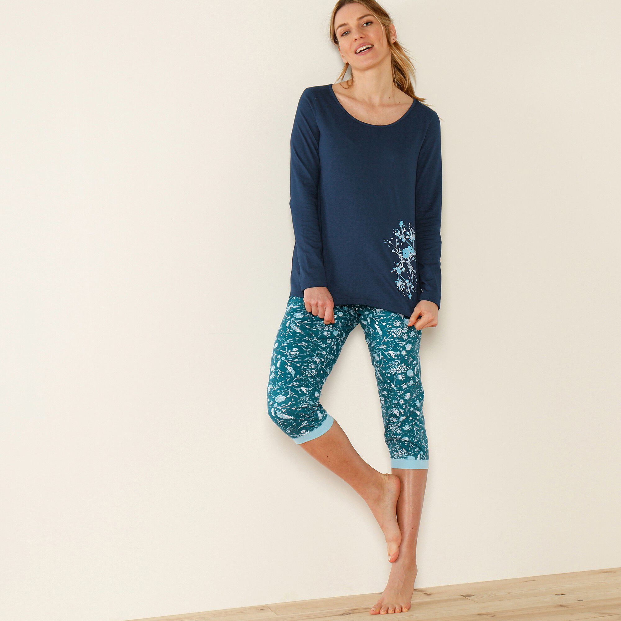 Tee-shirt manches longues – marine