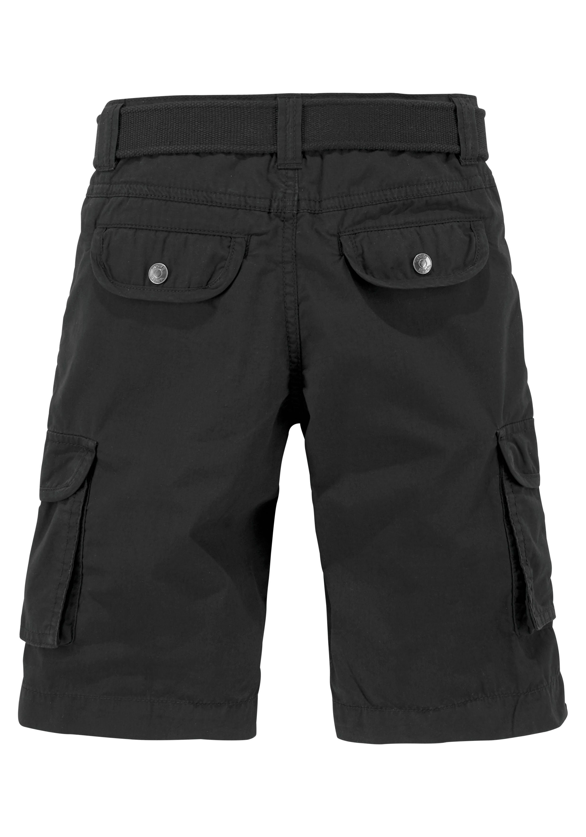 Bench. Bermudas (Set, 2-tlg., mit Gürtel) mit vielen Taschen und Gürtel