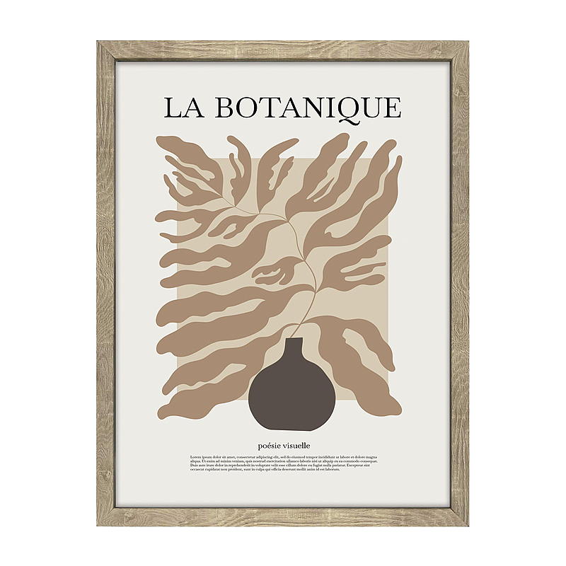 Home Fotoramme 30x40 cm natur Botanisk