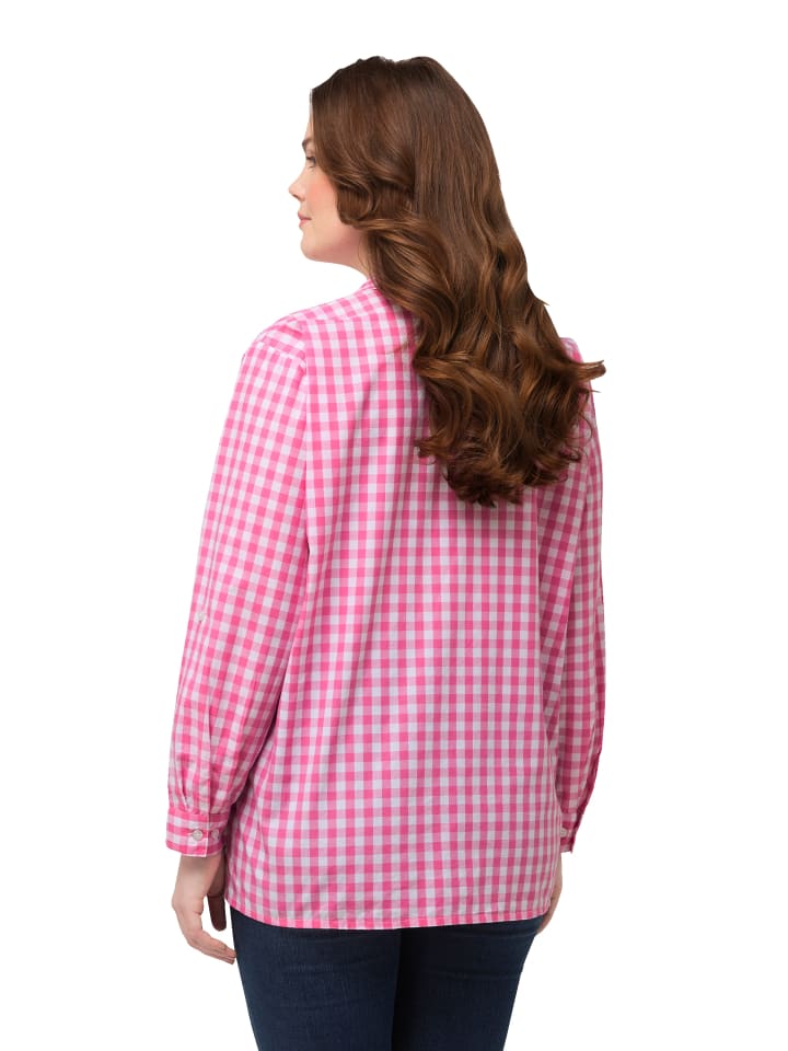 Ulla Popken Trachtenbluse in fuchsia pink günstig kaufen 46-48