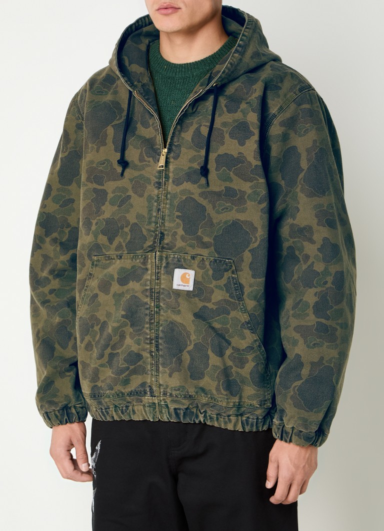Carhartt WIP Duck Active teksas jakna od organskog pamuka s kamuflažnim printom