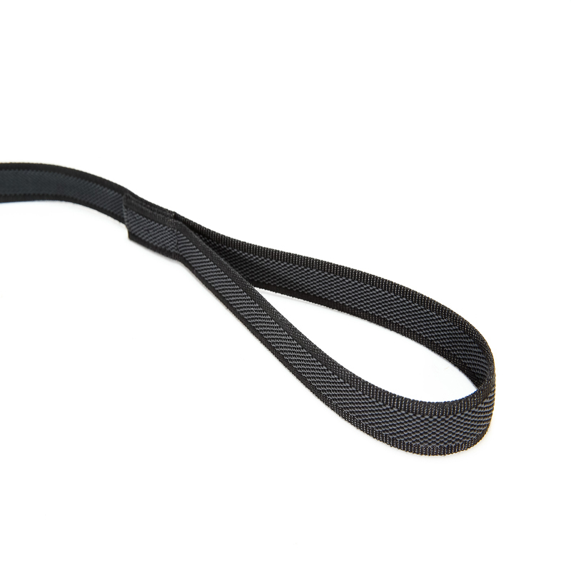 JULIUS-K9 Hundeleinen JULIUS-K9 Führleine 20mm Schlaufe 1 m schwarz/ grau