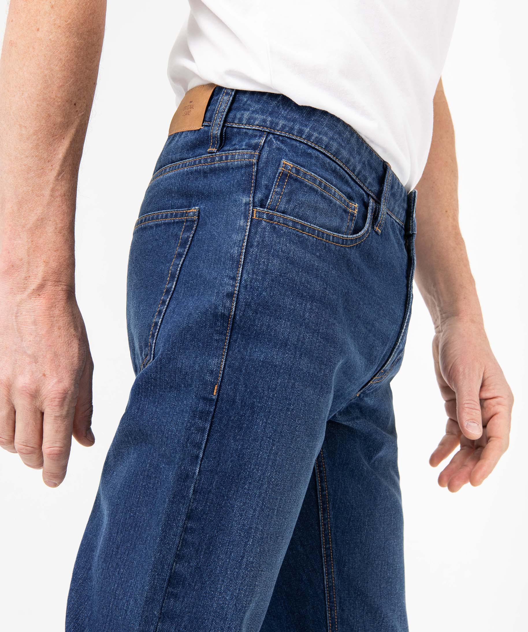 Jean homme coupe Regular légèrement délavé stone | GEMO