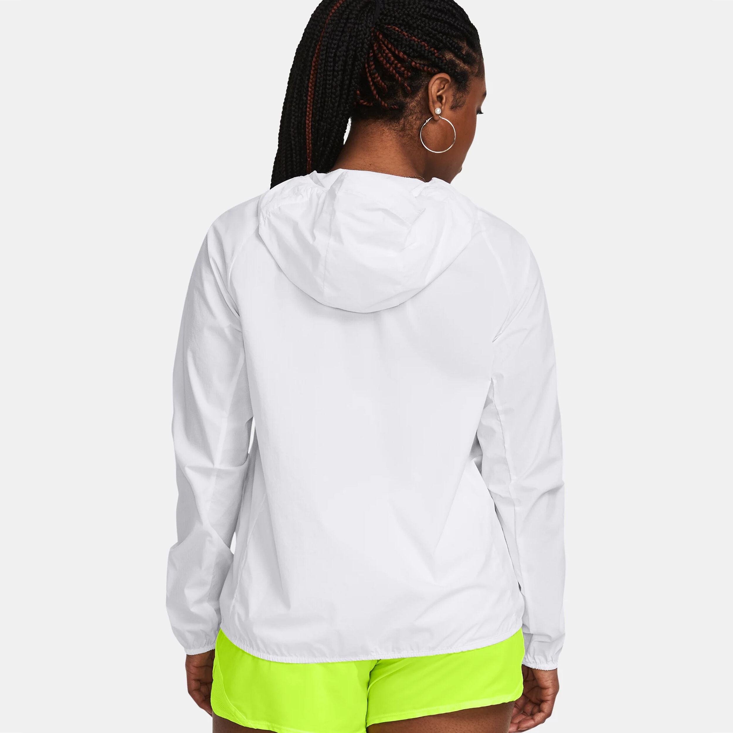 Launch Lightweight Laufjacke Damen - Weiß, Neongelb
