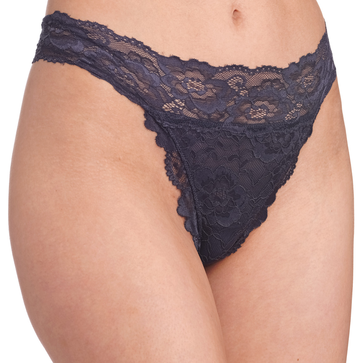 2 Damen Strings aus floraler Spitze