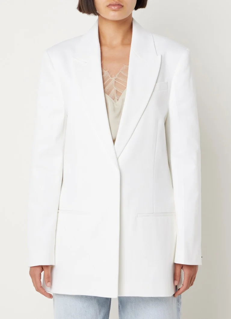 Blazer Calvin Klein con spalline e tasche a filetto