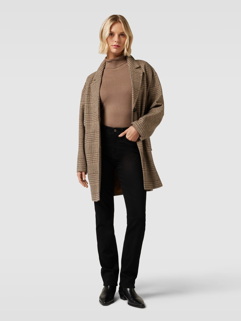Jeans im unifarbenen Design Modell 'Carola' in schwarz