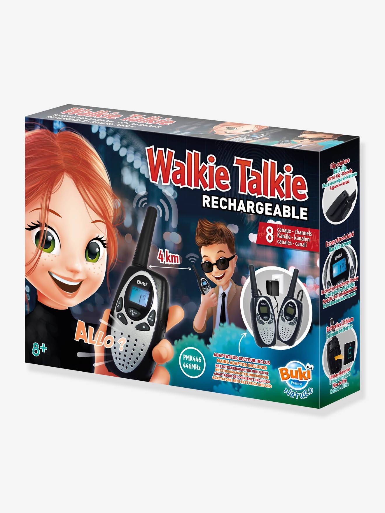 Talkie Walkie rechargeables BUKI noir