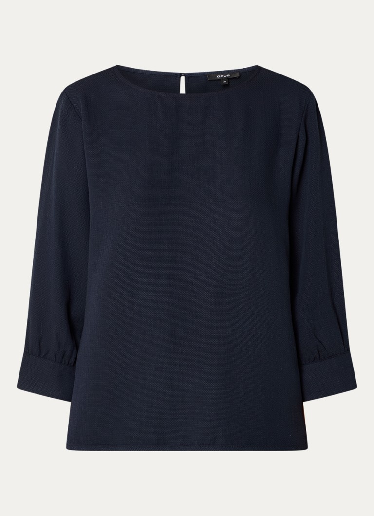 OPUS Fuketa tunic in lyocell blend with keyhole