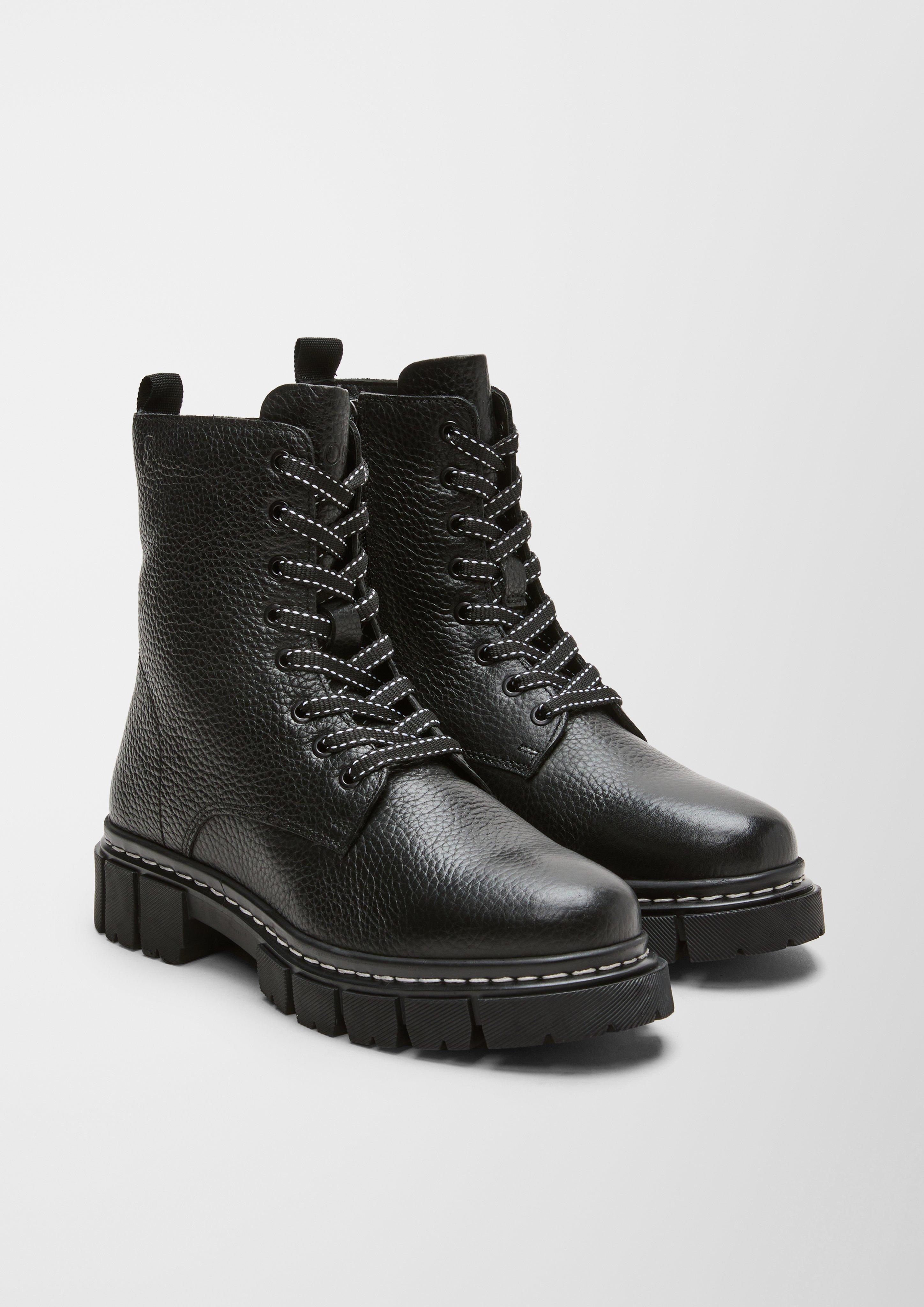 Gefütterte Lederboots  6006607-001