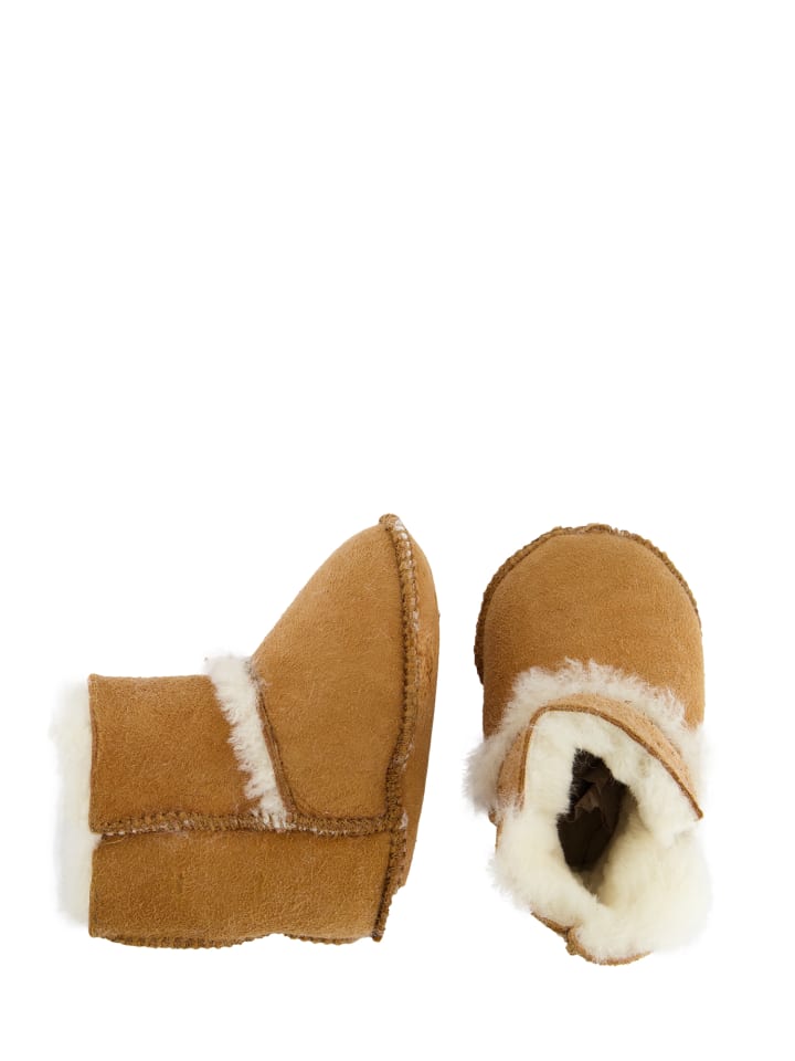 Warmbat Hausschuhe Hay Baby Bootie in Cognac günstig kaufen