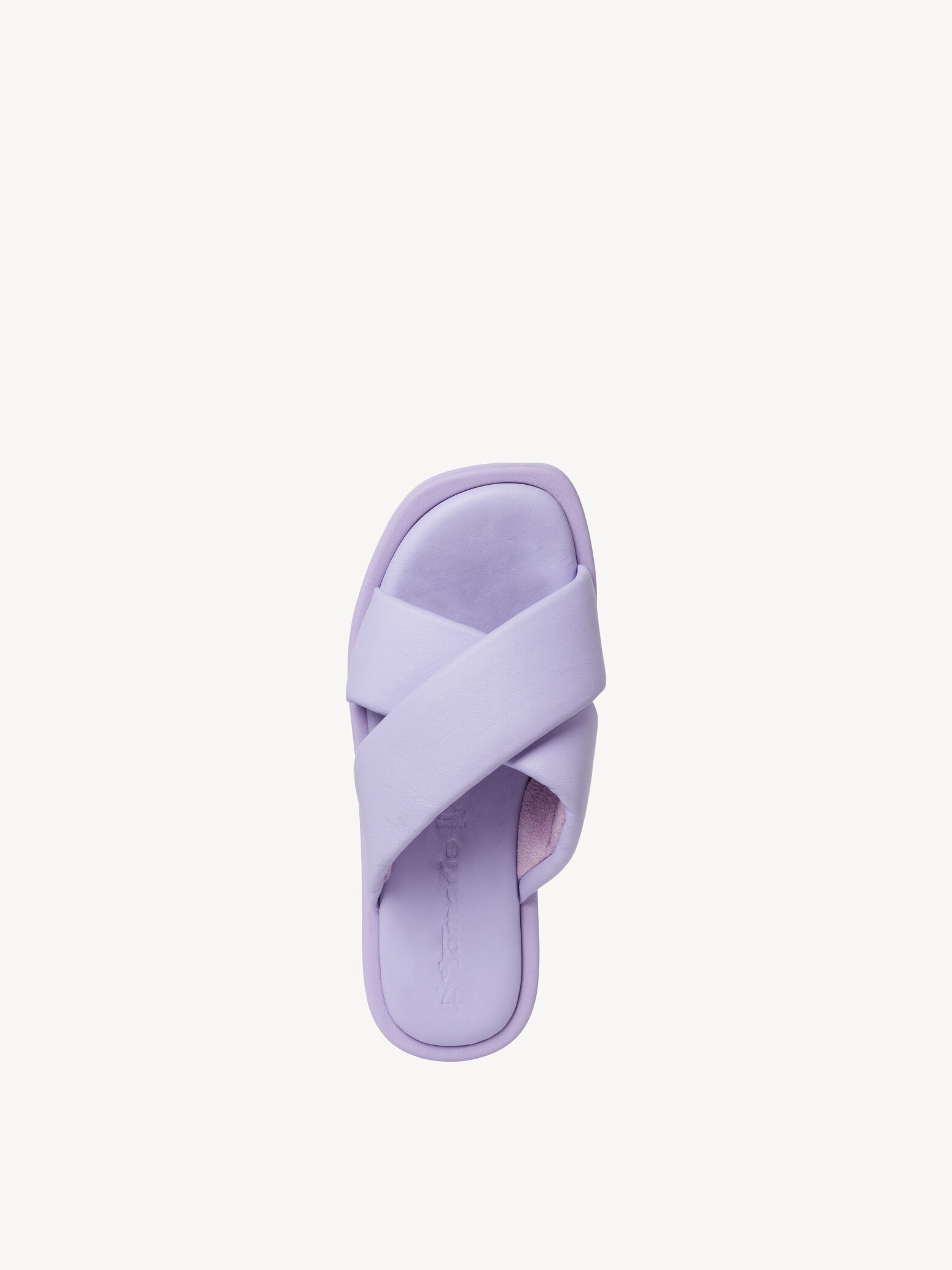 Mule en cuir - mauve