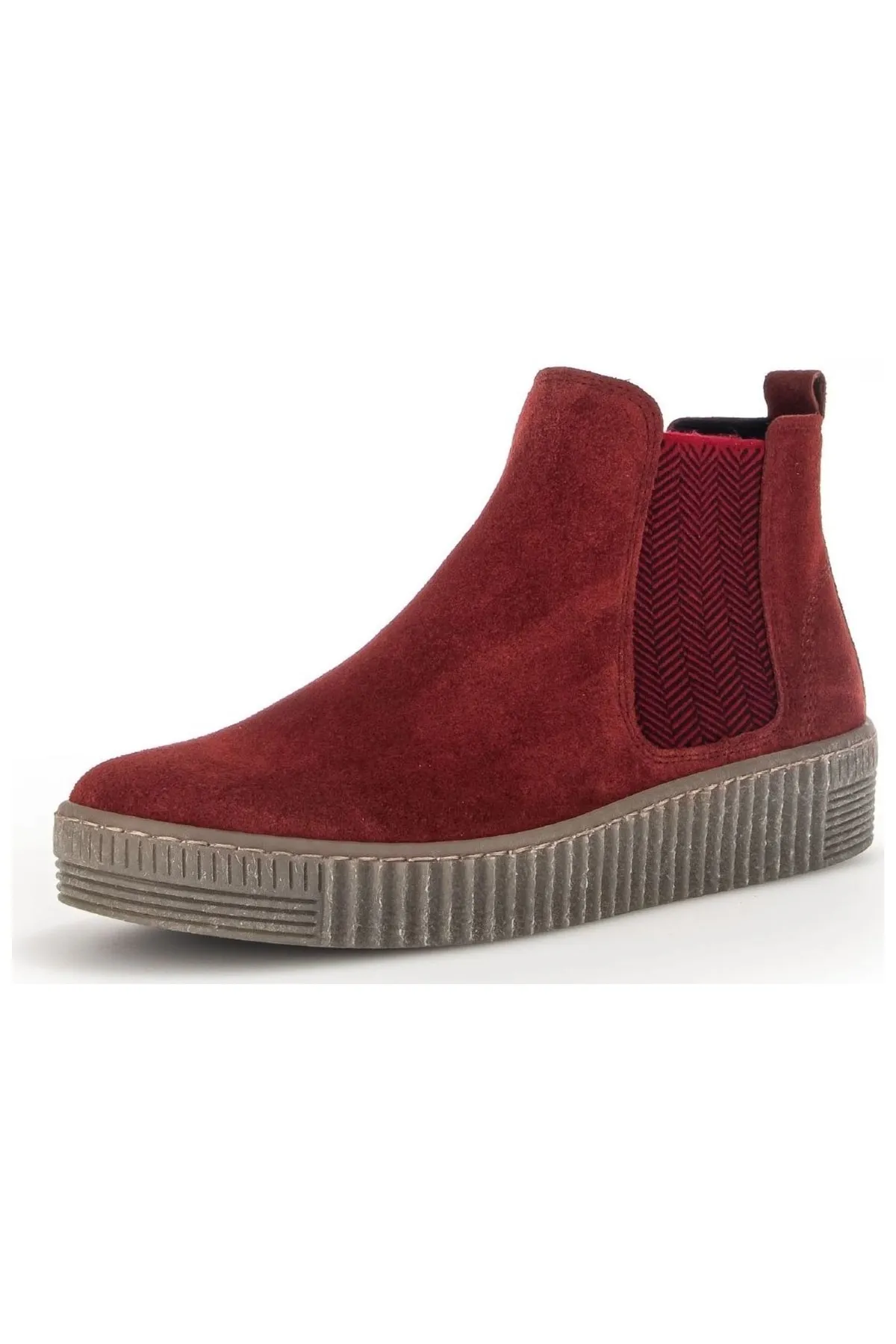 GABOR  Stiefelette - Rot - Flacher Absatz
