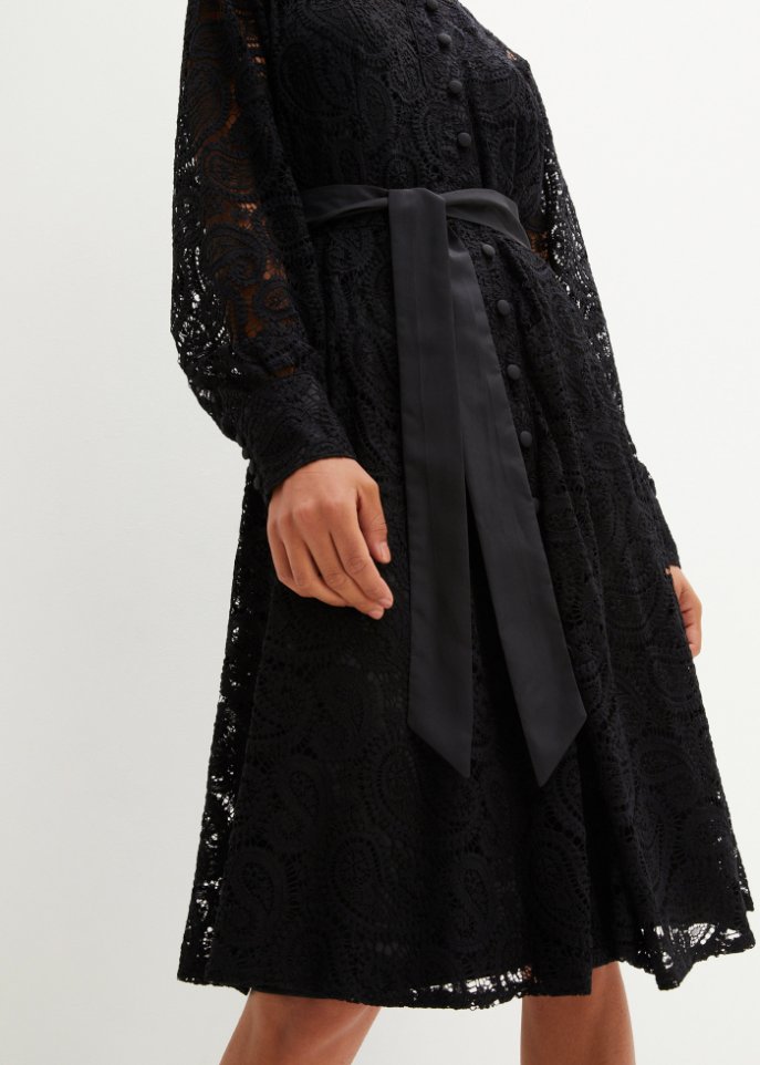 Spitzen-Hemdblusenkleid