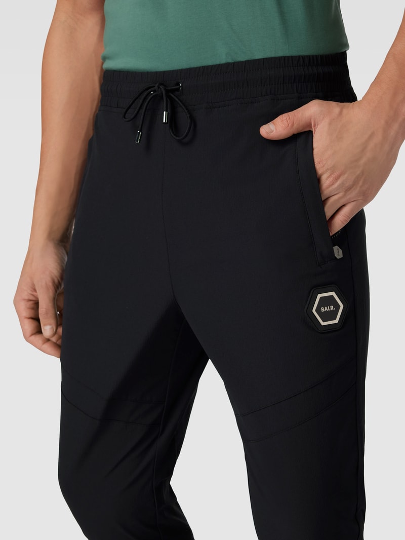 Sweatpants in unifarbenem Design Modell 'Luois' in schwarz