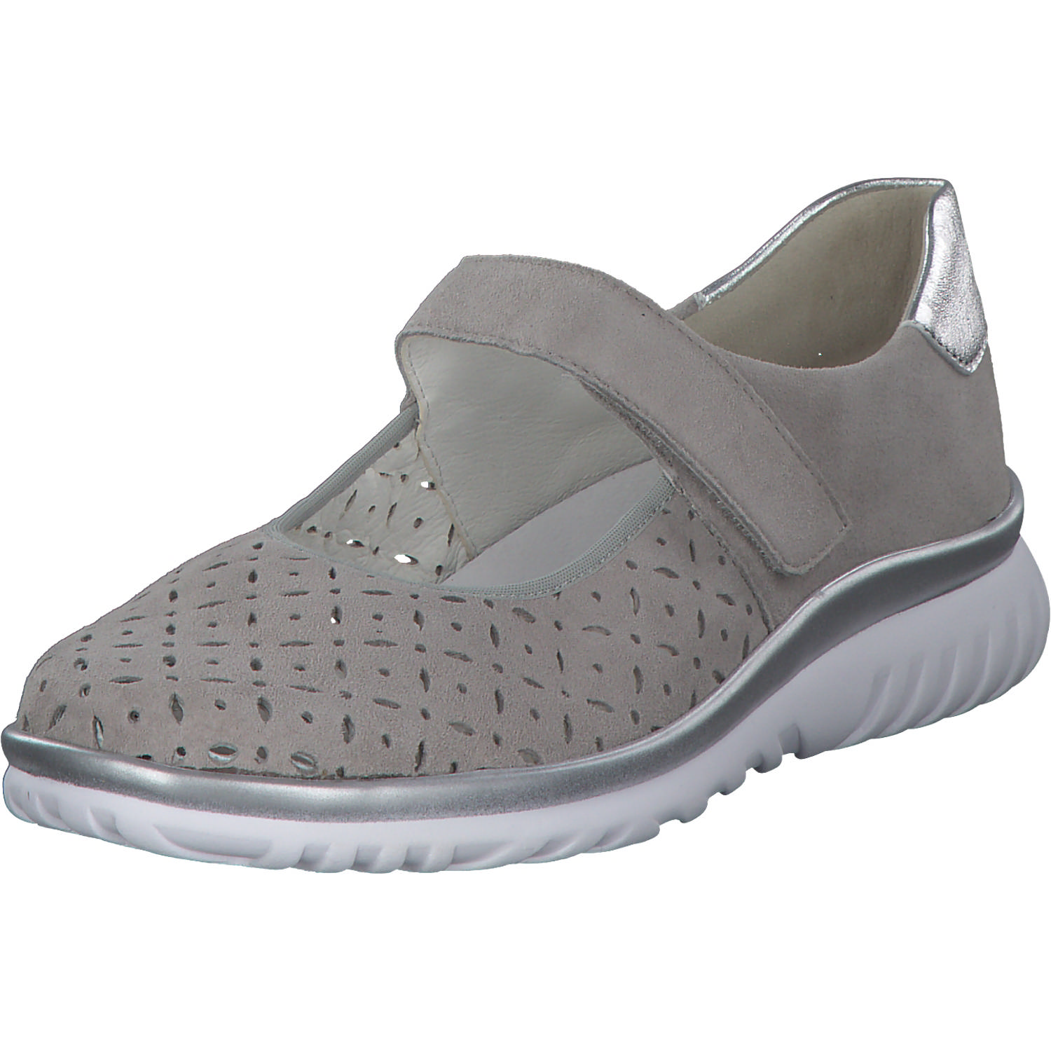 Semler Lena L5075471, Sneakers Low, Damen, Grau (Perle Silber)