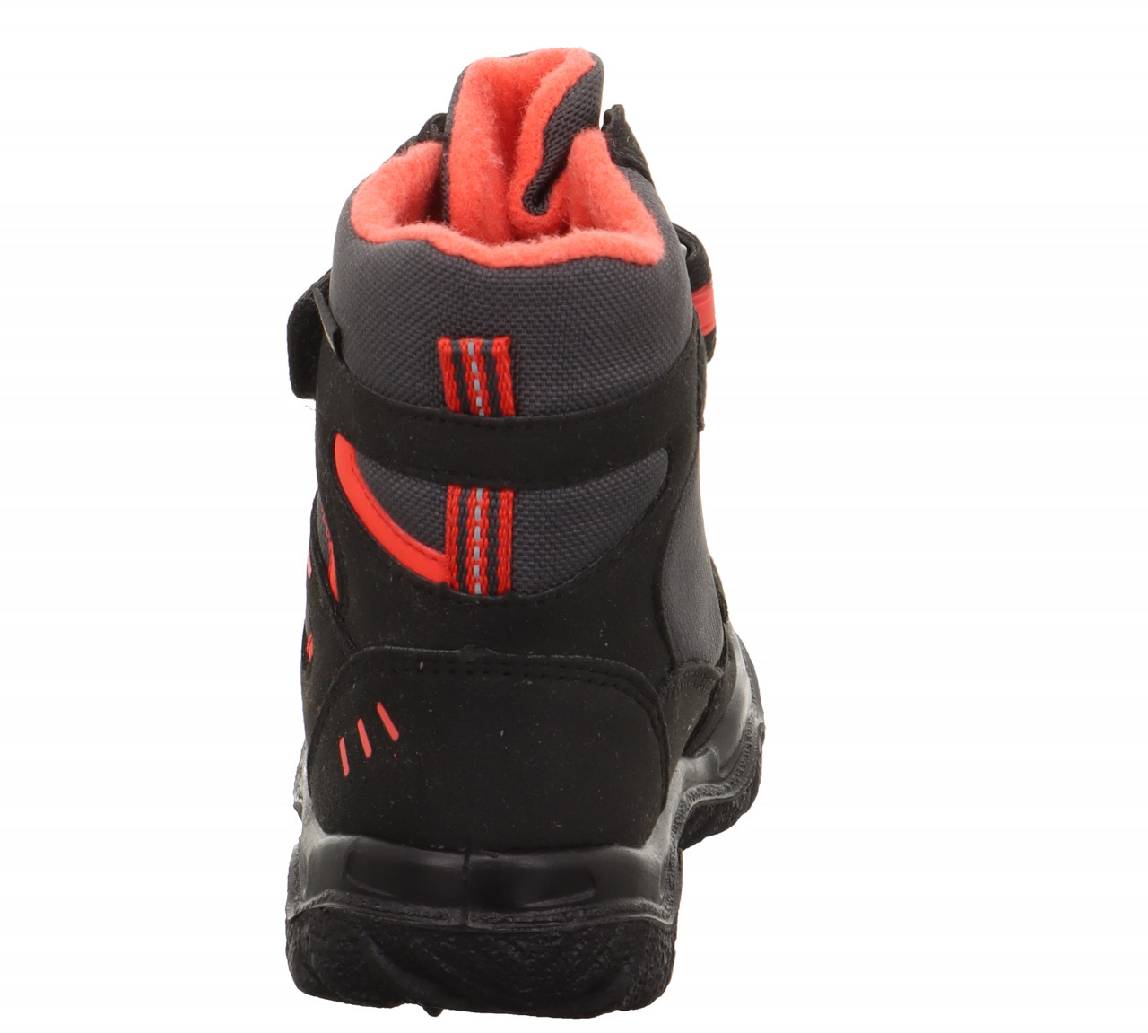 HUSKY - Schwarz/Rot Boots mit Klettverschluss
