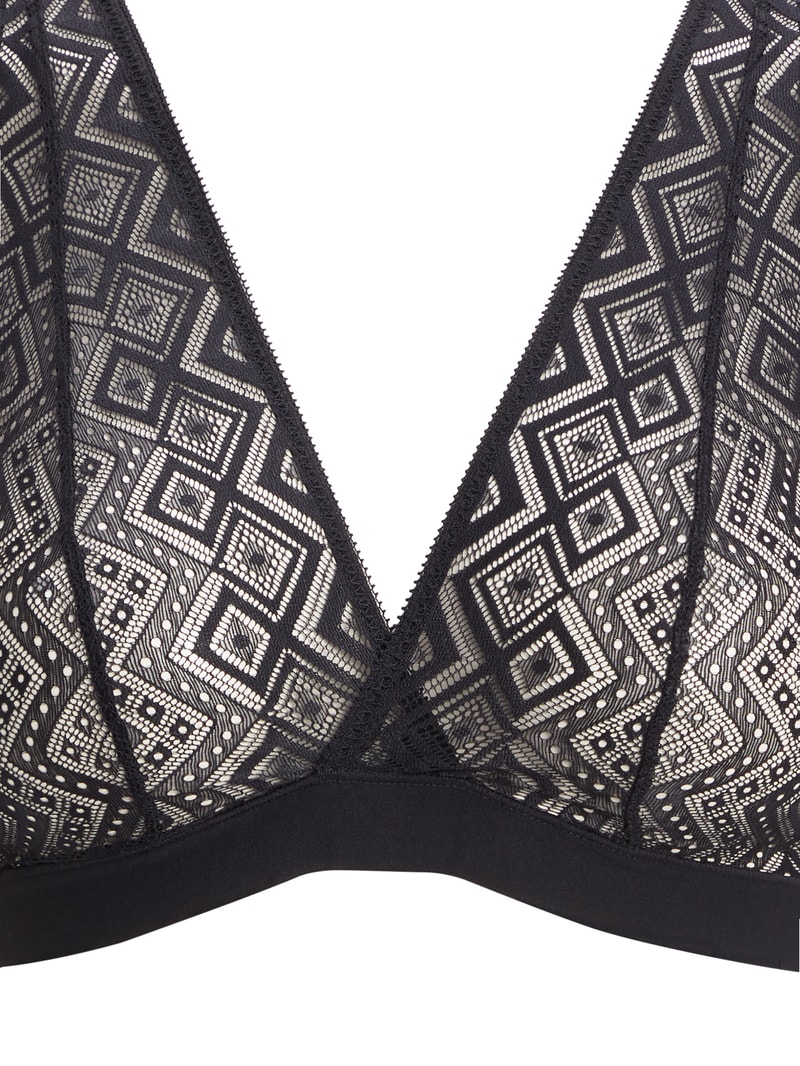 Bralette aus Spitze in schwarz