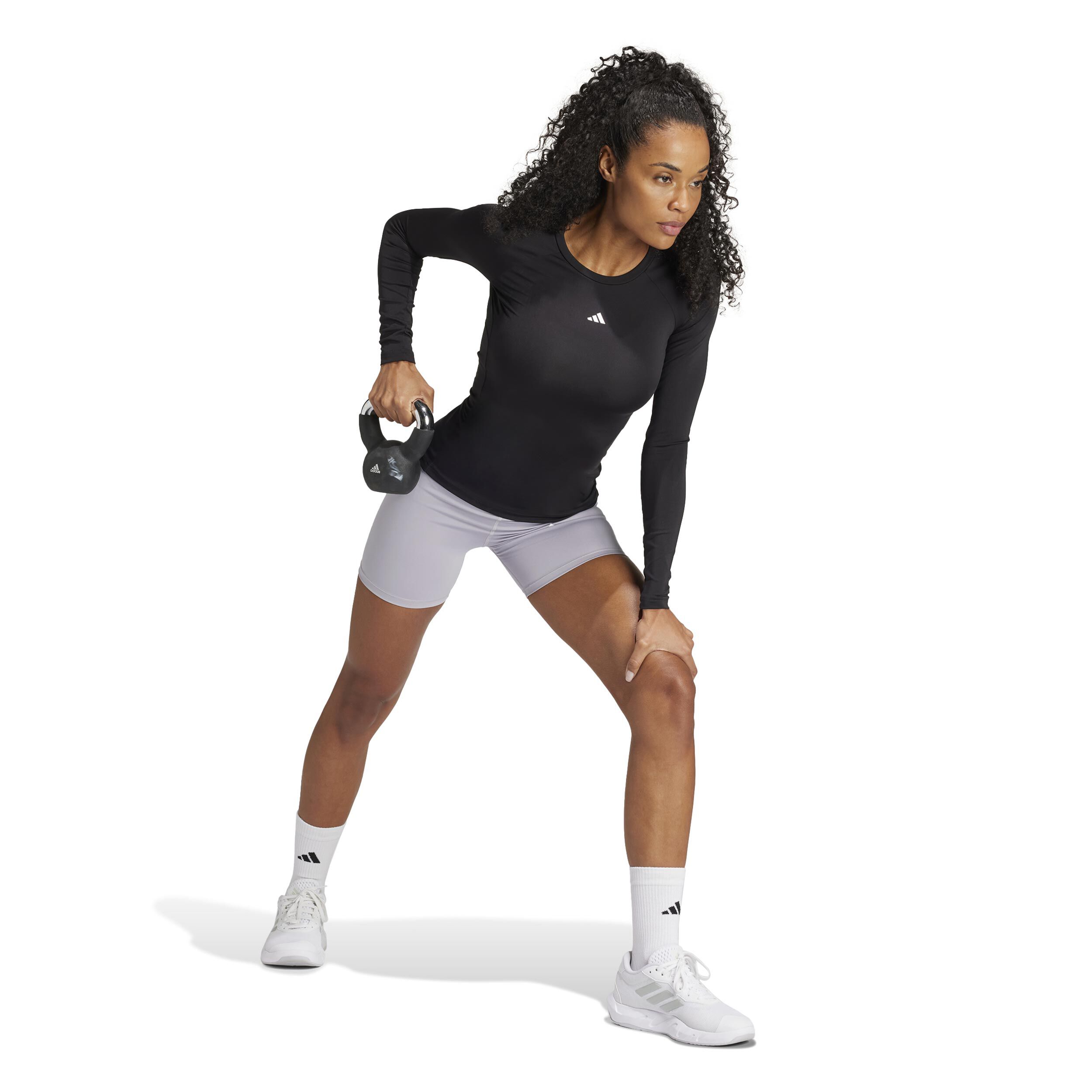 Tech-Fit Longsleeve Damen - Schwarz