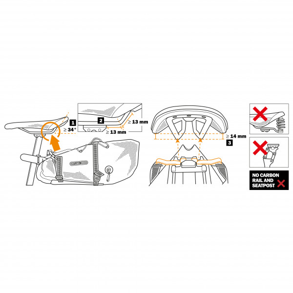 Ortlieb - Seat-Pack QR 13 - Fahrradtasche