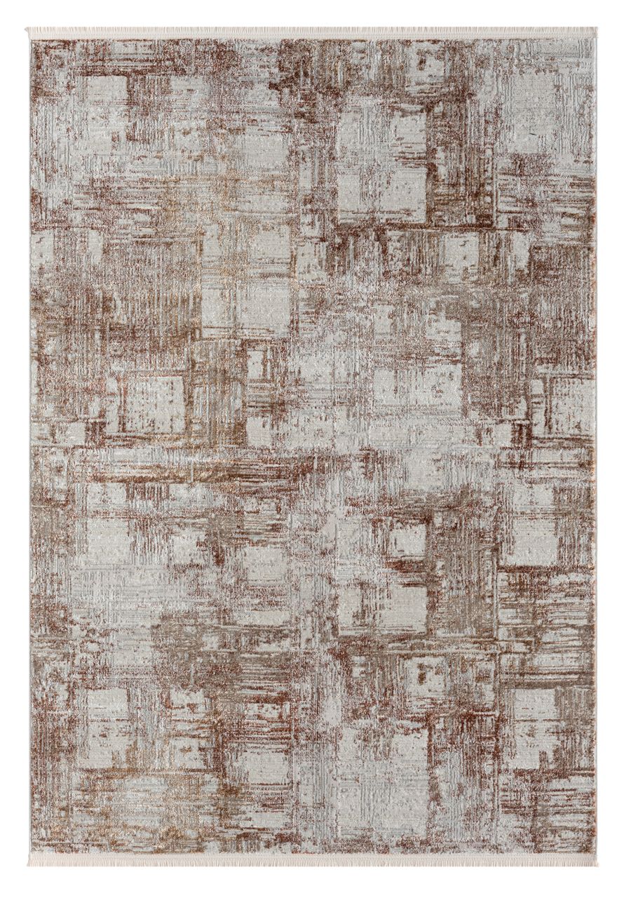 MyFlair Teppich Oceane, 160cm x 230cm, Farbe Rotbraun, rechteckig, Florhöhe 8mm