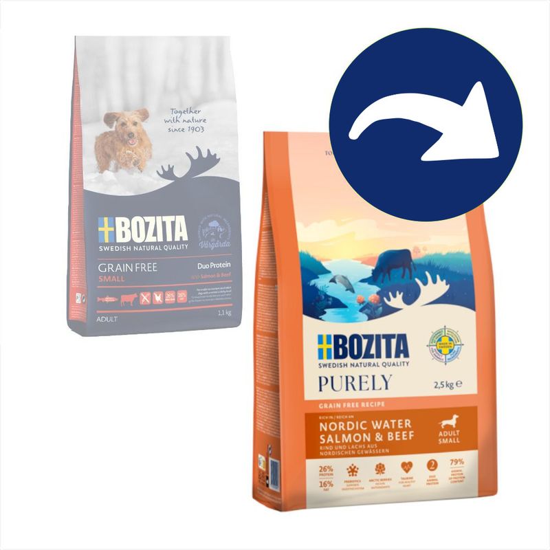 Bozita Dog Purely Adult Small Grain Free Lachs & Rind