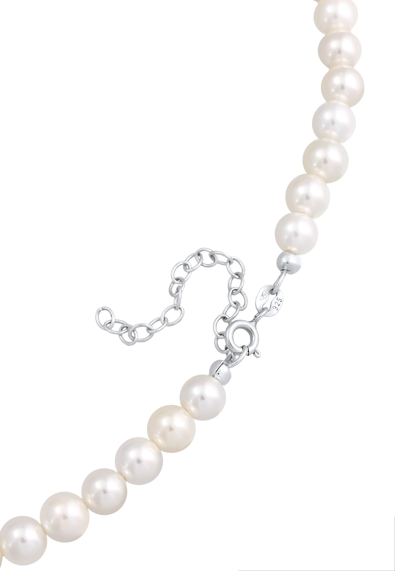 Collana girocollo da donna Elli con corna di cervo e perline di conchiglia in argento sterling 925.