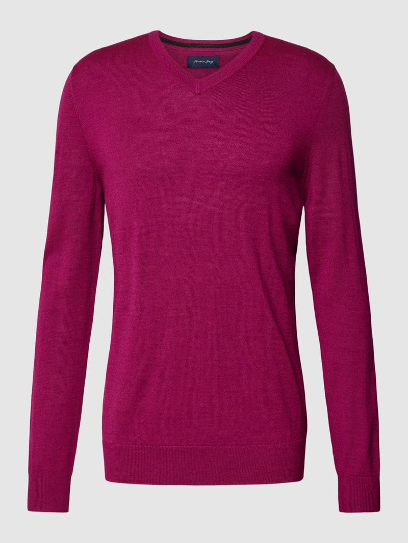 Strickpullover in pink meliert