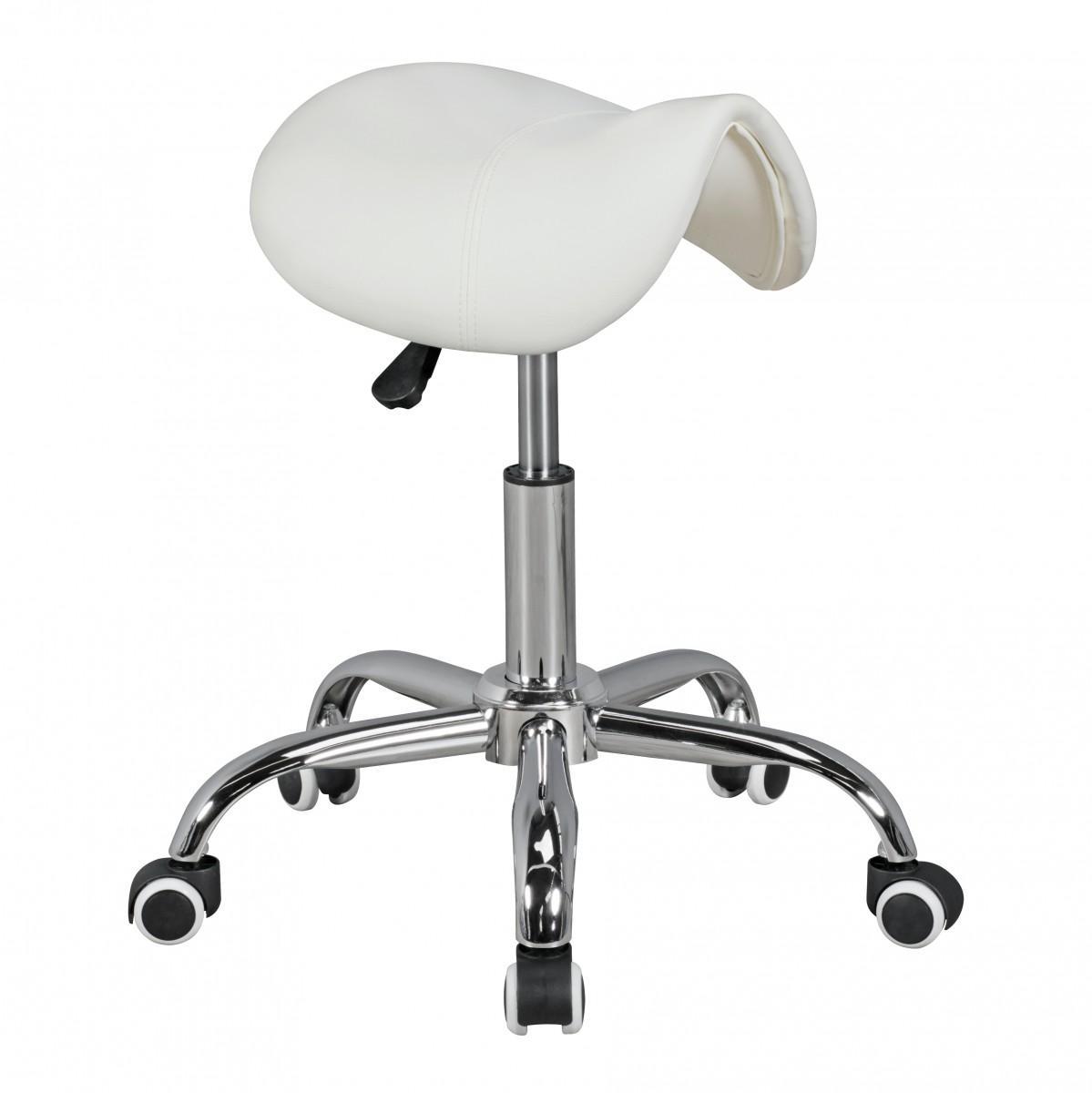 Amstyle Drehhocker CURVE Weiß