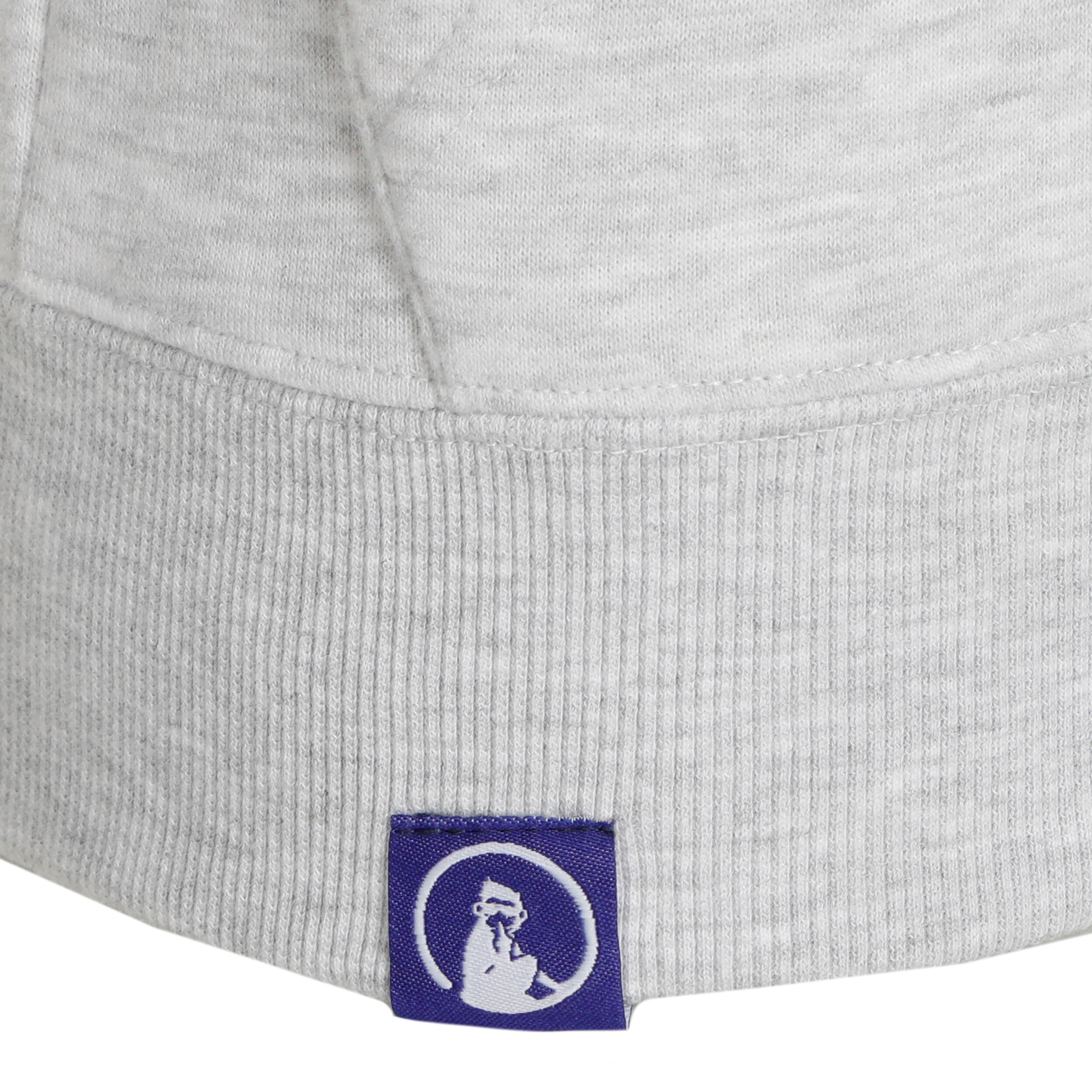 Retro Stripe Block Hoody Damen - Hellgrau, Blau