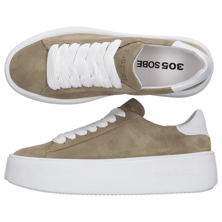 305 SOBE - Sneaker low BOND Veloursleder - grün