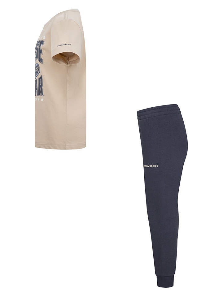 Converse 2tlg. Outfit in Beige/ Dunkelblau günstig kaufen