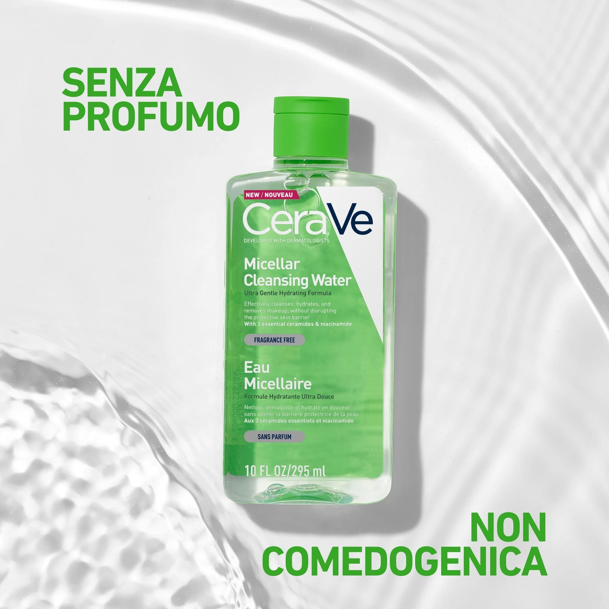 Micelarna voda za čišćenje lica s 3 esencijalna ceramida - Voda za čišćenje lica