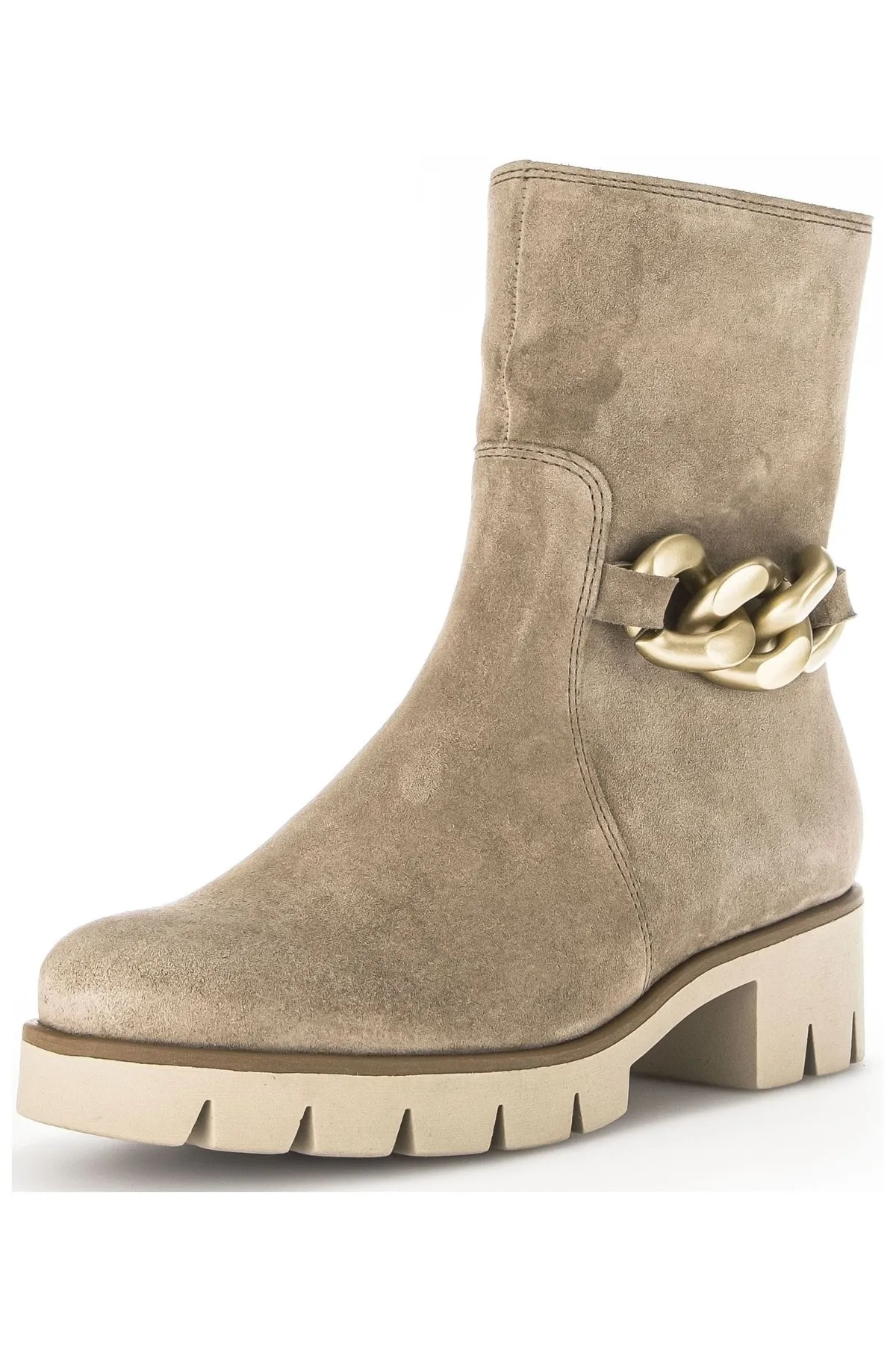 GABOR  Stiefelette - Beige - Blockabsatz