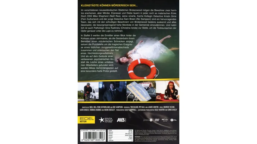 Brokenwood - Mord in Neuseeland - Staffel 5  [2 DVDs]