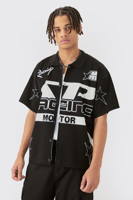 Kastiges Moto-Hemd