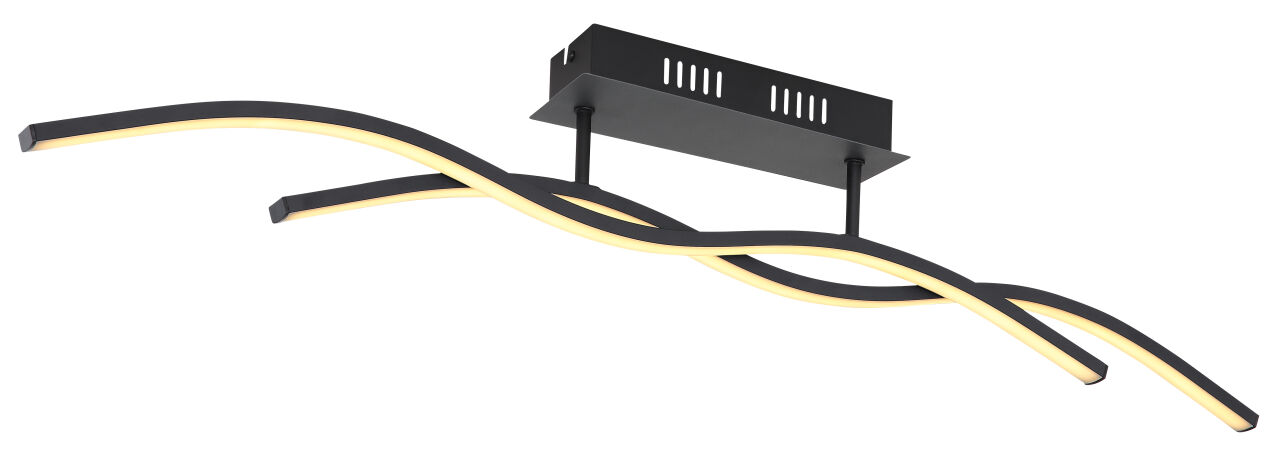 Globo Lighting - MARIUS - Deckenleuchte Metall schwarz, LED