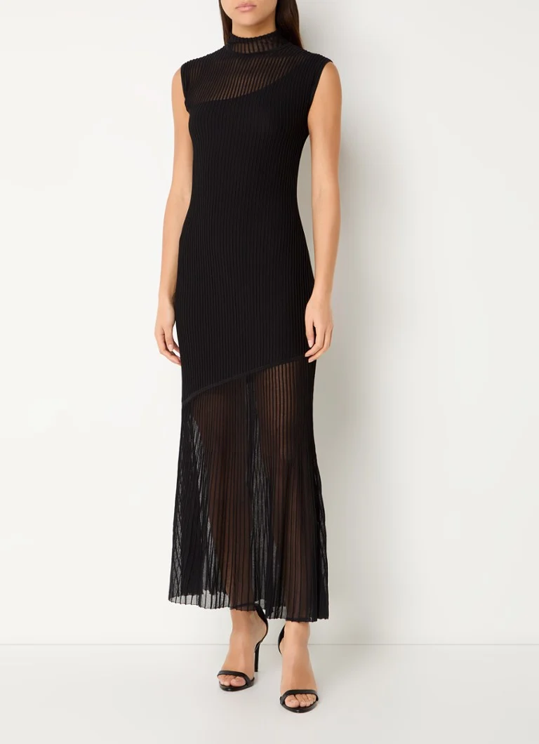 HUGO BOSS Sarreno semi-transparent maxi dress